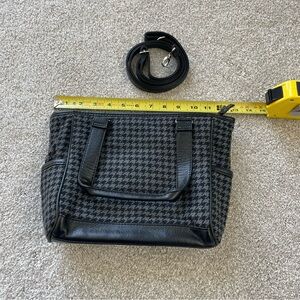 NEW Thirty-One Mini Cindy Black and Gray Bag